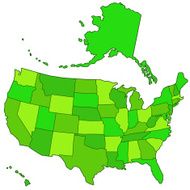 Map of USA N3