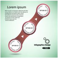 Concept of colorful chain banners template N2
