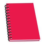 vector stack of ring binder book or notebook isolated N5