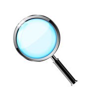 Magnifying glass isolated on white background N2