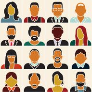 Business People Icons N6