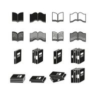 Book icons set N11