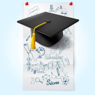 Education Sketch With Hat N2