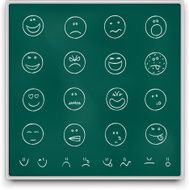Chalkboard emoticons
