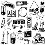 vector set - school and science