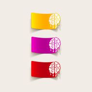 Realistic Design Element Brain Drop N44