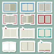 Book icons sticker