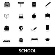 school icons eps10