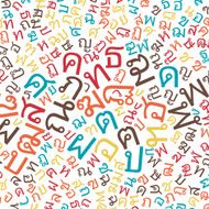 thai alphabet texture background N4
