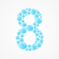 Number 8 Vector illustration