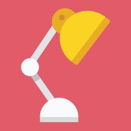 Vector Table Lamp Icon N2