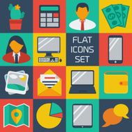 Flat Icons Set N11