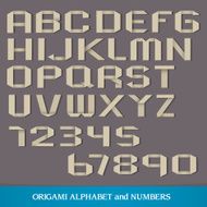 Paper font and numbers