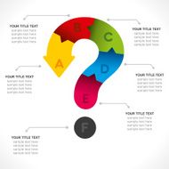 creative question mark info-graphics