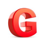 3d red letter G N9