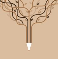 with education icons and banner of the pencil N5