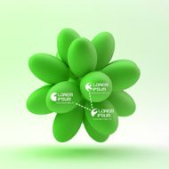 3D concept illustration Vector template