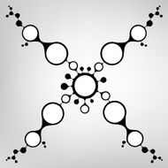 2d DNA molecule structure vector background N5