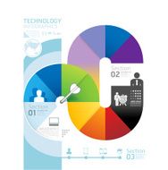 Abstract infographic Design Minimal circle shape N4