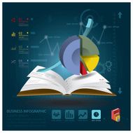 Business Infographic With Open Book Learning Style N3