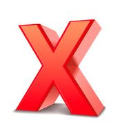 3d letter X