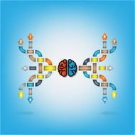 Creative brain Idea concept background N4