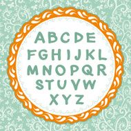 English alphabet Letter on the floral background Vector N2