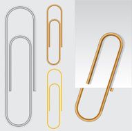 Paper clip vector eps10 illustration