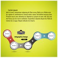 Concept of colorful chain banners template N3