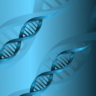 3d DNA molecule structure vector background N2