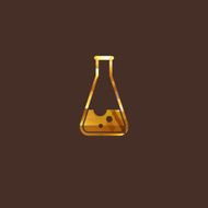 illustration with laboratory equipment icon science concept