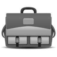 School bag on white background N2