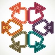 Creative triangles with place for your own text