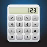 calculator icon vector N3