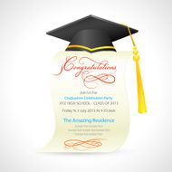 Mortar Board on graduation Certificate N2