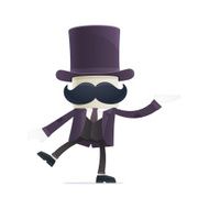 funny cartoon illusionist N3
