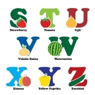 Fruit and vegetable alphabet N2