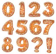 cake numbers and symbols