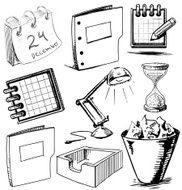 Collection of office objects N2
