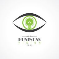 vision and idea concept- eye with light bulb symbol N2