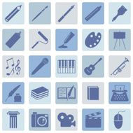 Vector Set of Art Icons N23