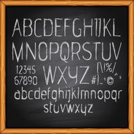 Grunge vector alphabet