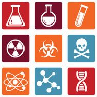Vector Set of Chemistry Icons N22