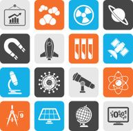 Silhouette Science Research and Education Icons N3