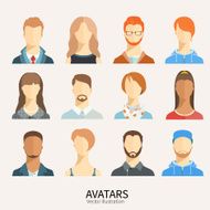 Set of avatar icons N9