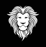 white lion head
