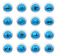 Blue Icons - Online Education