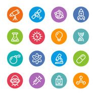 Science Icons - Circle Line Series
