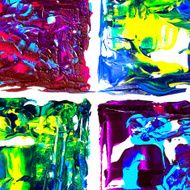 Abstract acrylic paint N27