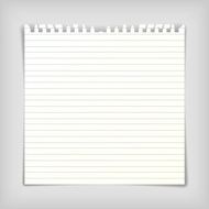 Note paper sheet with lines N3